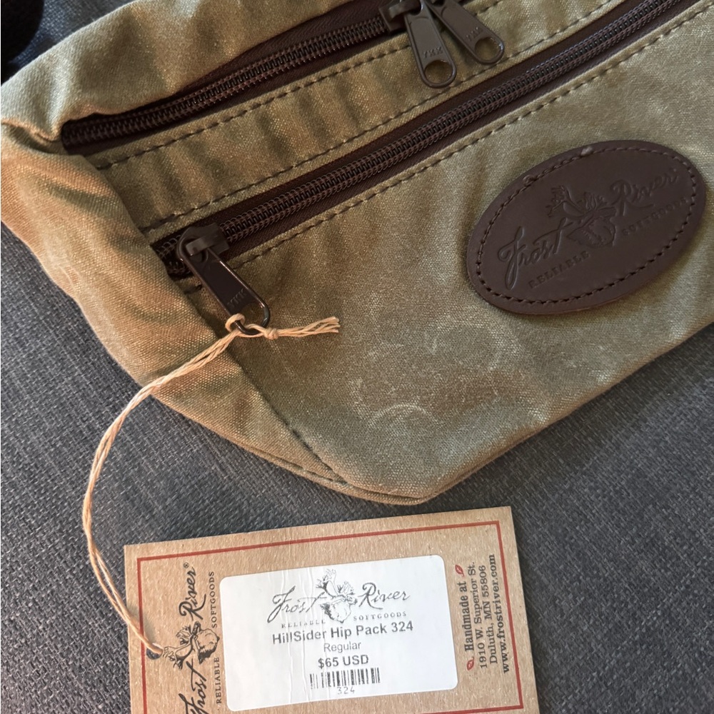 Frost River HillSider Hip PackTan and Brown Travel Bag